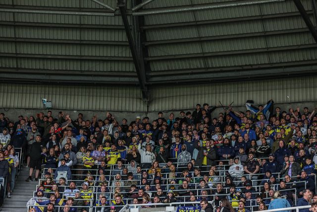 Warrington fans during the Betfred Magic Weekend 2025 match Huddersfield Giants vs Hull FC at St. James's Park, Newcastle, United Kingdom, 4th May 2025

(Photo by Mark Cosgrove/News Images)