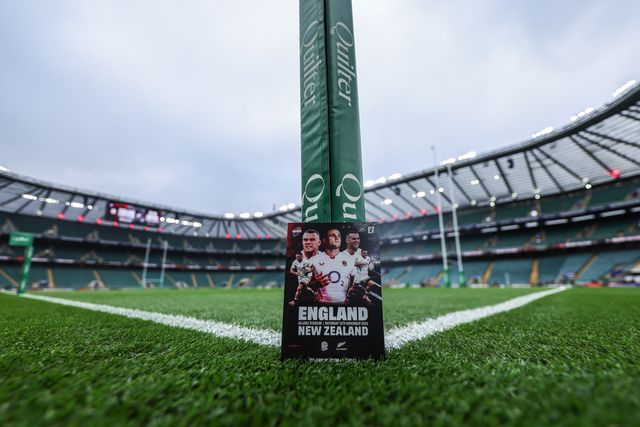 The front cover of the match day programme during the Quilter Nations Series 2025 match England vs New Zealand at Allianz Stadium, Twickenham, United Kingdom, 15th November 2025

(Photo by Mark Cosgrove/News Images)

*** GER AUT SUI OUT ***