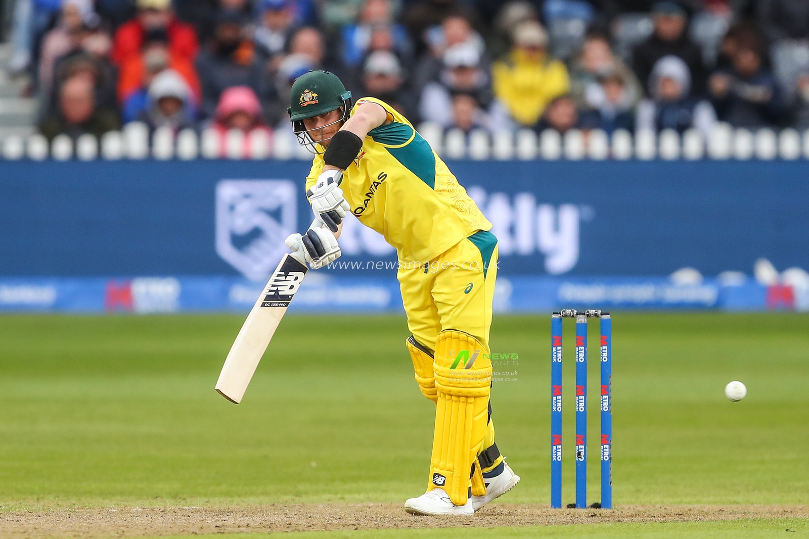 Steve Smith of Australia plays a safety shot during the Fifth Metro Bank One Day International match England vs Australia at Seat Unique Stadium, Bristol, United Kingdom, 29th September 2024

(Photo by Gareth Evans/News Images)