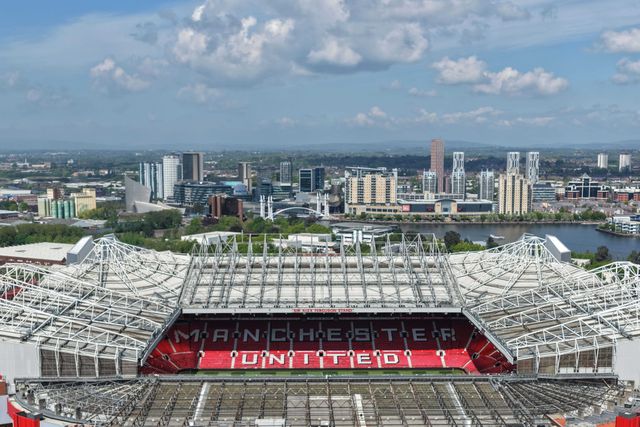 An aerial view of Old Trafford during the Premier League match Manchester United vs Brentford at Old Trafford, Manchester, United Kingdom on 27 April 2026

(Photo by Mark Cosgrove/News Images)