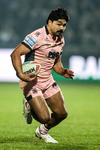 James Bell of Hull FC during the Betfred Super League match Wakefield Trinity vs Hull FC at DIY Kitchens Stadium, Wakefield, United Kingdom on 05 March 2026

(Photo by Alfie Cosgrove/News Images)
