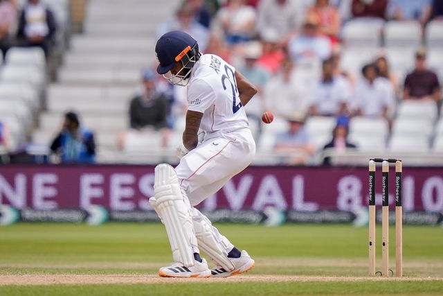 Jofra Archer of England edges the ball to Tom Blundell of New Zealand and is out caught off the bowling of Nathan Smith of New Zealand during the 3rd Rothesay Test Match Day 5 match England vs New Zealand at Trent Bridge, Nottingham, United Kingdom on 29 June 2026

(Photo by Maynard Manyowa/News Images)