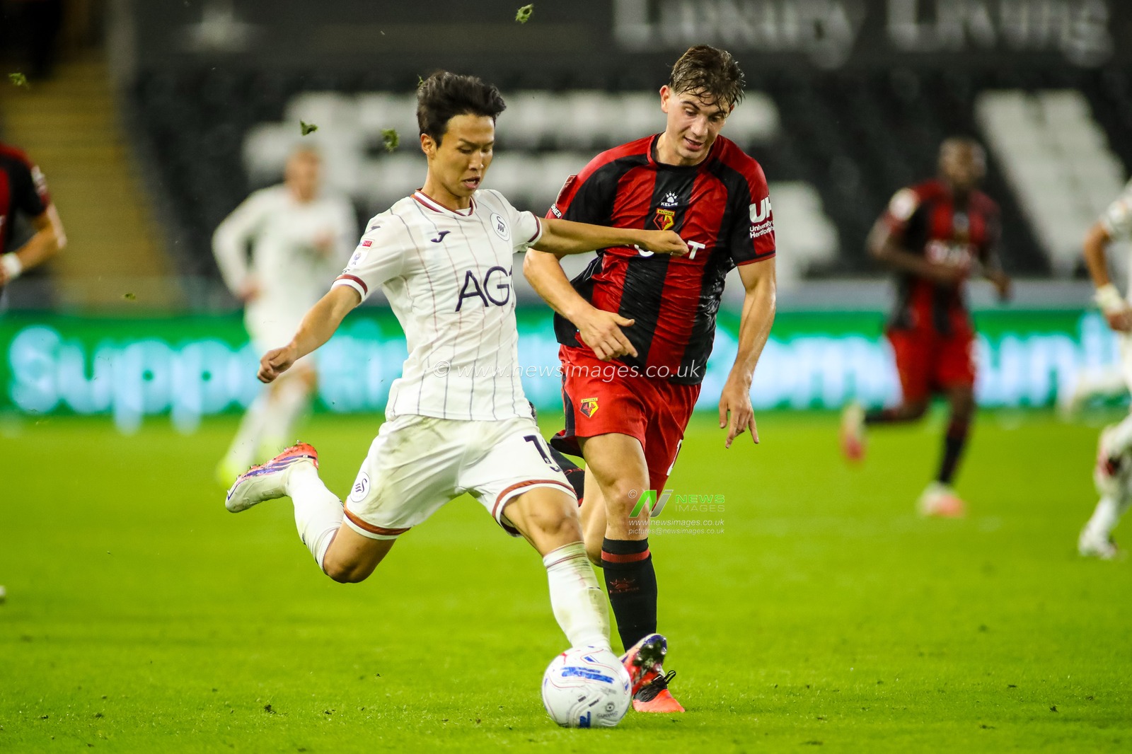 Eom Ji-Sung of Swansea City during the Sky Bet Championship match Swansea City vs Watford at Swansea.com Stadium, Swansea, United Kingdom on 01 September 2026

(Photo by Andrew Lewis/News Images)