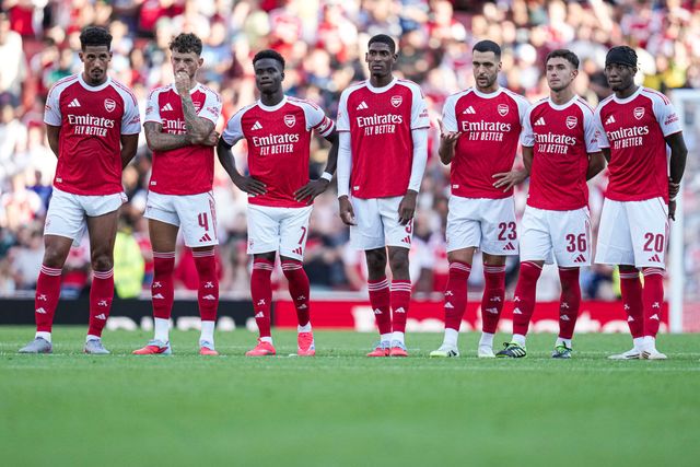 Arsenal players during the Pre-season friendly match Arsenal vs Athletic Bilbao at Emirates Stadium, London, United Kingdom, 9th August 2025

(Photo by Harvey Murphy/News Images)