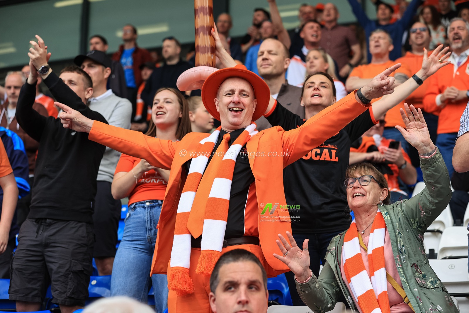 Blackpool Fans during the game