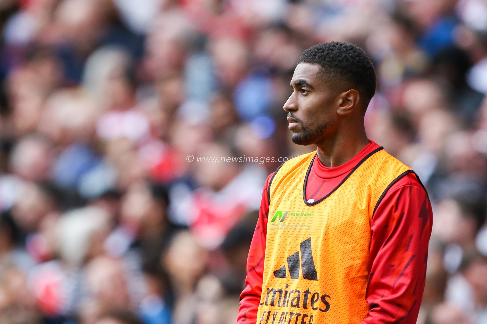 Reiss Nelson #24 of Arsenal during the Premier League match Arsenal vs Fulham at Emirates Stadium, London, United Kingdom, 26th August 2023

(Photo by Arron Gent/News Images)