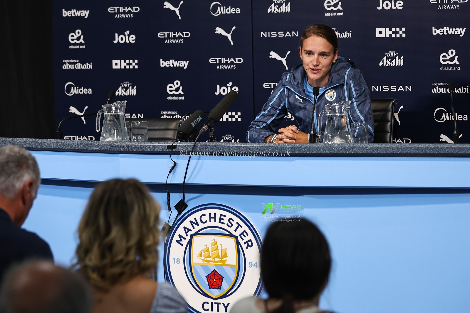 Vivianne Miedema Manchester City's womenâ€™s latest signing during a press conference at Etihad Stadium, Manchester, United Kingdom, 4th August 2024

(Photo by Mark Cosgrove/News Images)