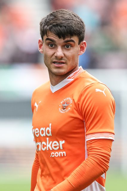 Rob Apter of Blackpool during the Sky Bet League 1 match Wigan Athletic vs Blackpool at The Brick Community Stadium, Wigan, United Kingdom, 26th April 2025

(Photo by Mark Cosgrove/News Images)