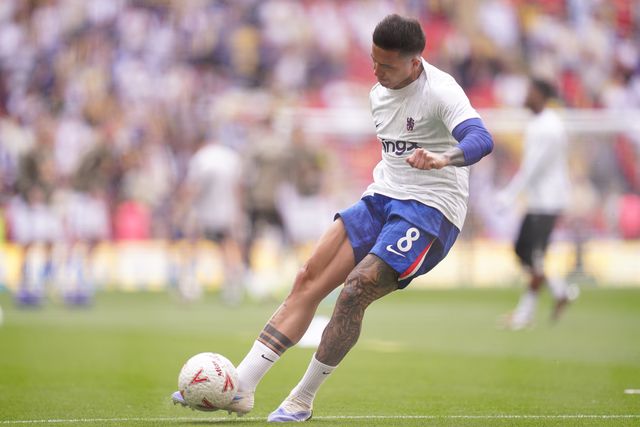Enzo Fernandez of Chelsea ahead of the Emirates FA Cup Semi-Final match Chelsea vs Leeds United at Wembley Stadium, London, United Kingdom on 26 April 2026

(Photo by Harvey Murphy/News Images)