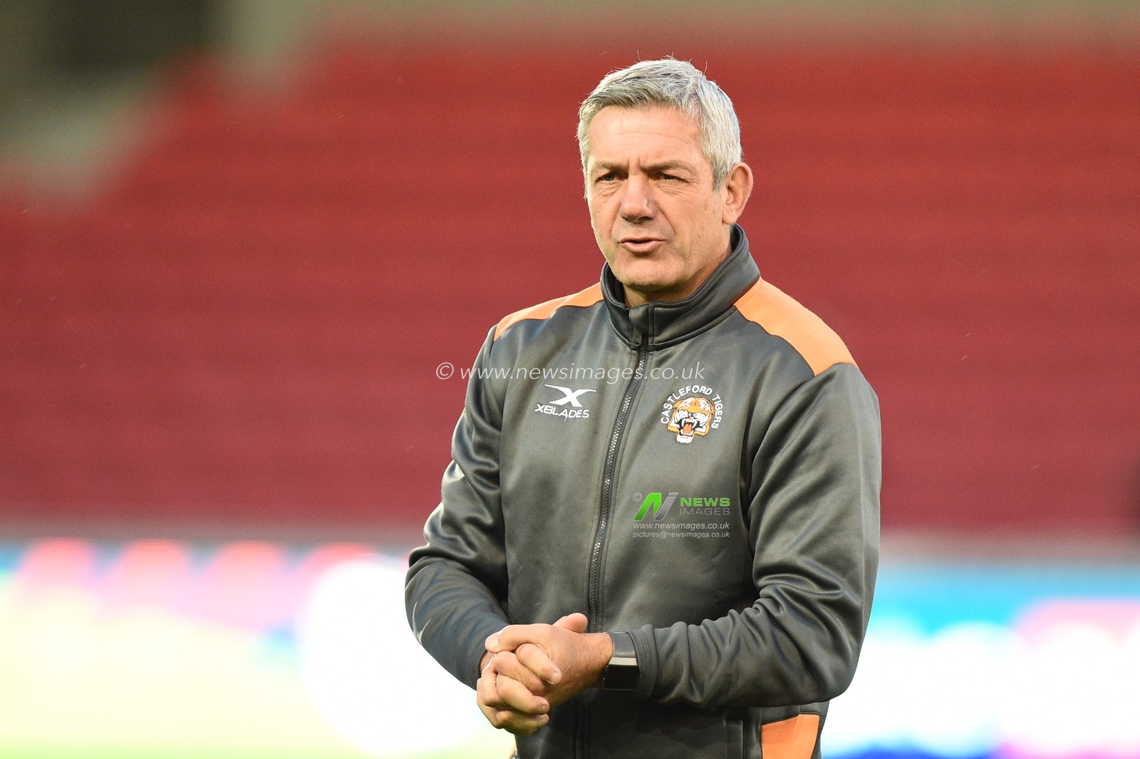 26th September 2019 ,  AJ Bell Stadium, Salford, England;  Betfred Super League Rugby, Round Eliminator 2, Salford Red Devils vs Castleford Tigers ; Daryl Powell head coach of Castleford Tigers before the game

Credit: Richard Long/News Images