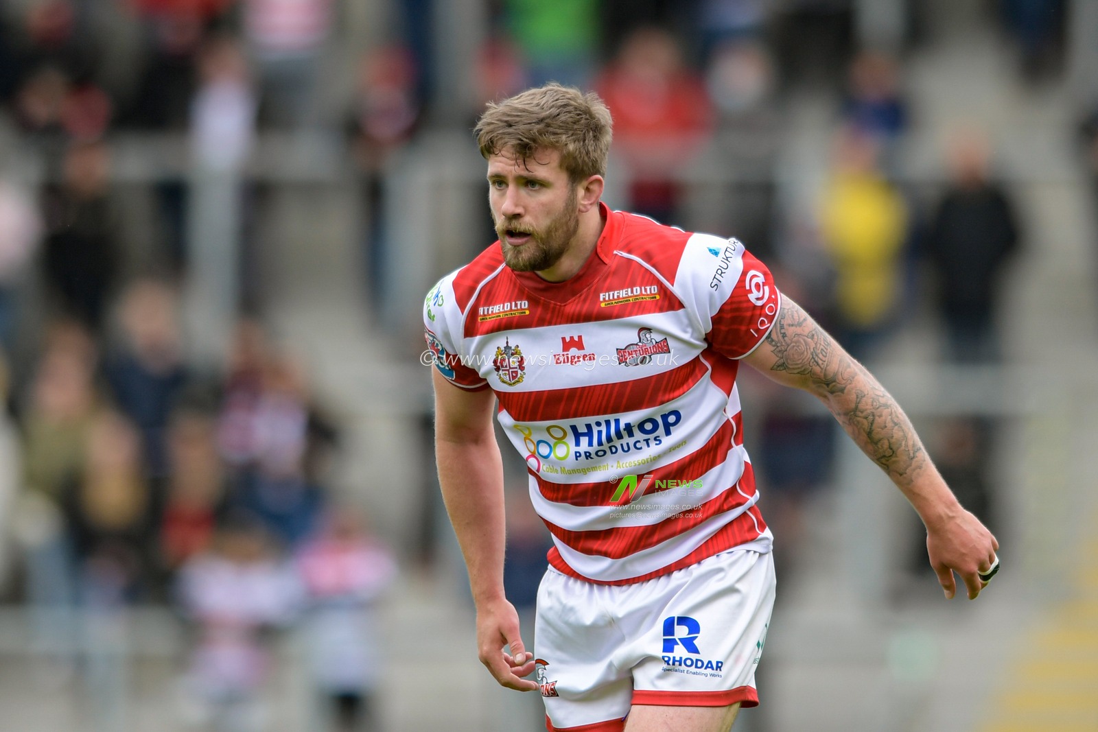 Ben Hellewell (11) of Leigh Centurions in action during the game