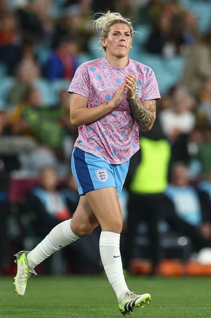 Millie Bright #6 of England in the pregame warmup session during the FIFA Women's World Cup 2023 Final match Spain Women vs England Women at Stadium Australia, Sydney, Australia, 20th August 2023

(Photo by Patrick Hoelscher/News Images)