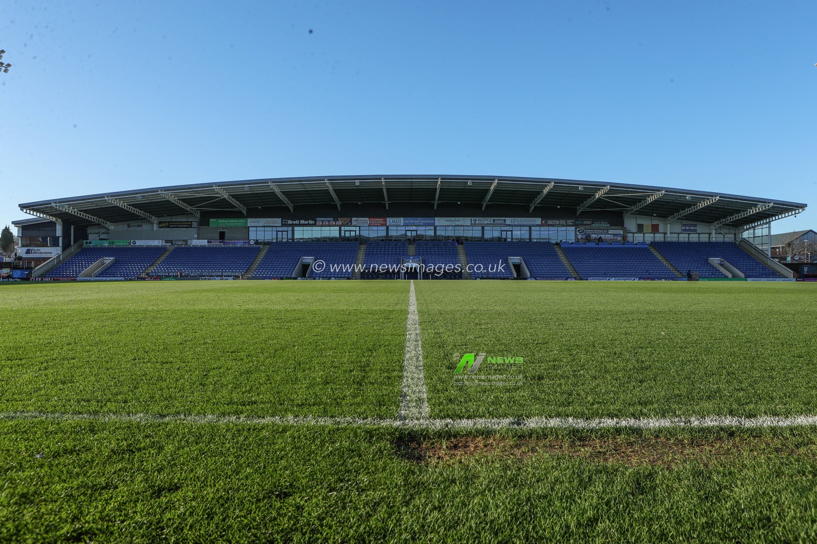 A general view of SMH Group Stadium ahead of  the Sky Bet League 2 match Chesterfield vs Notts County at SMH Group Stadium, Chesterfield, United Kingdom, 26th December 2025

(Photo by Richard Bierton/News Images)

*** GER AUT SUI OUT ***
