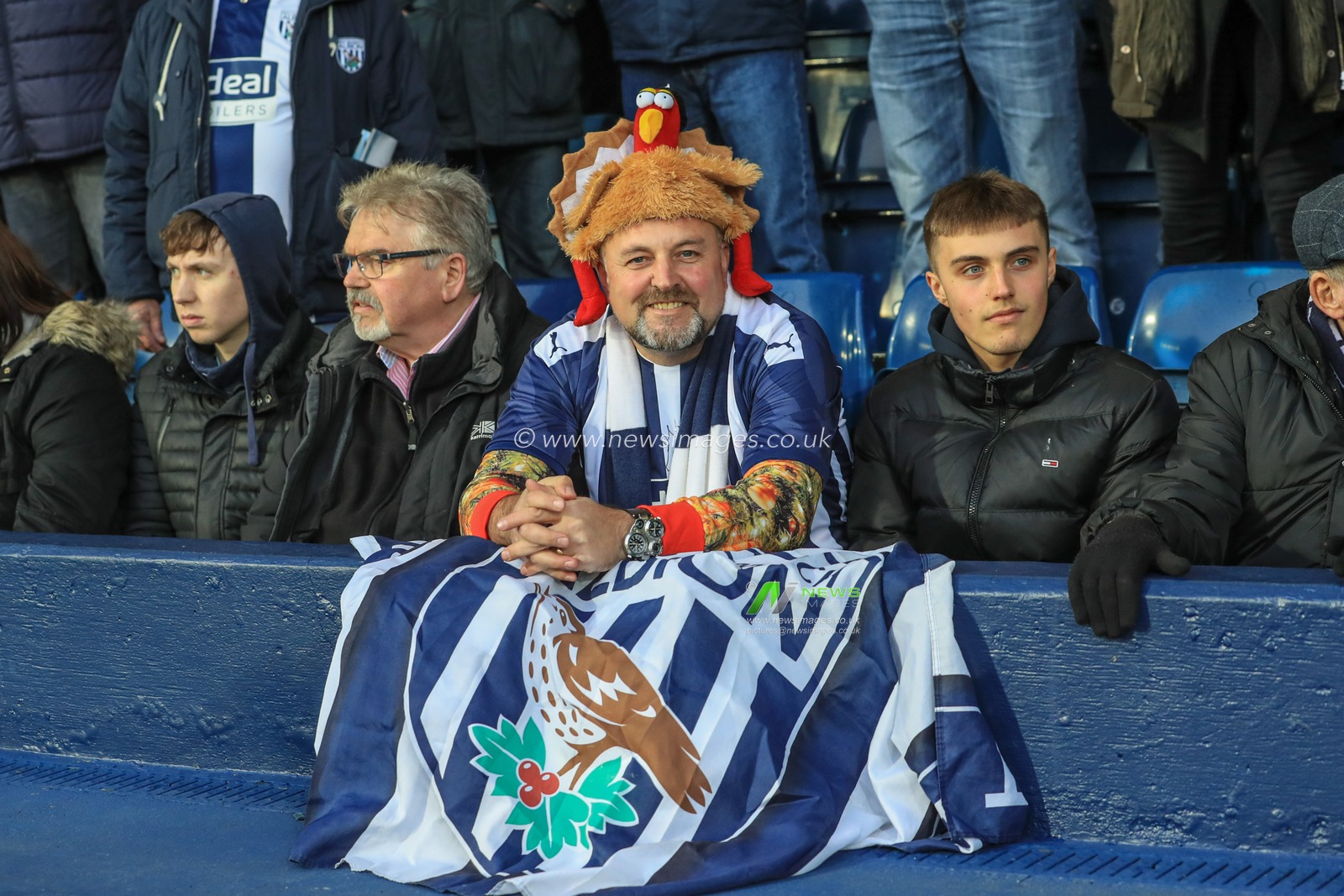 21st December 2019, The Hawthorns, West Bromwich, England; Sky Bet Championship, West Bromwich Albion v Brentford : A Baggies fan dressed up in fancy dress 

Credit: Mark Cosgrove/News Images