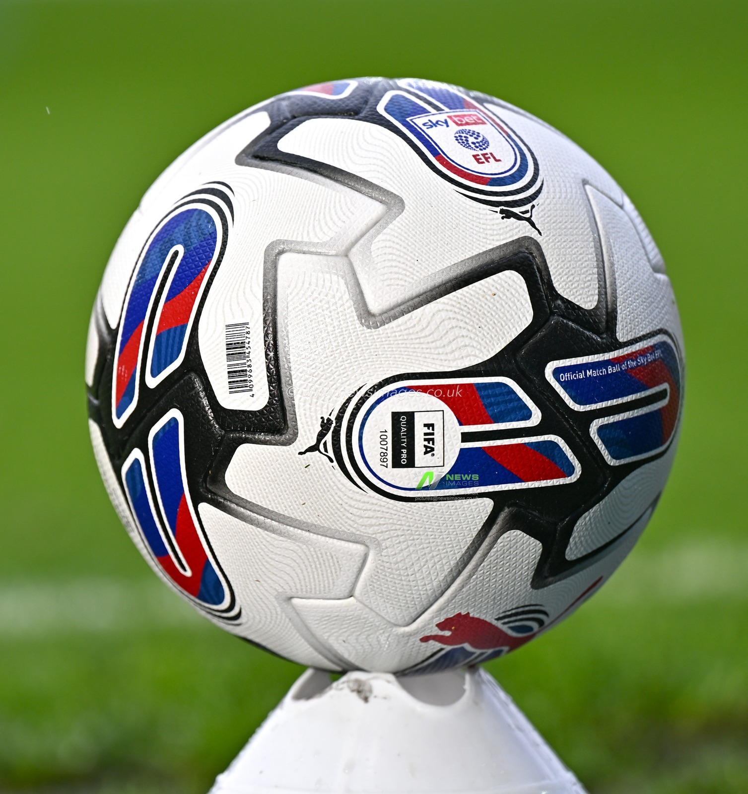 The match day ball waits ahead of the match, during the Sky Bet Championship match Blackburn Rovers vs Swansea City at Ewood Park, Blackburn, United Kingdom, 28th October 2023

(Photo by Cody Froggatt/News Images)
