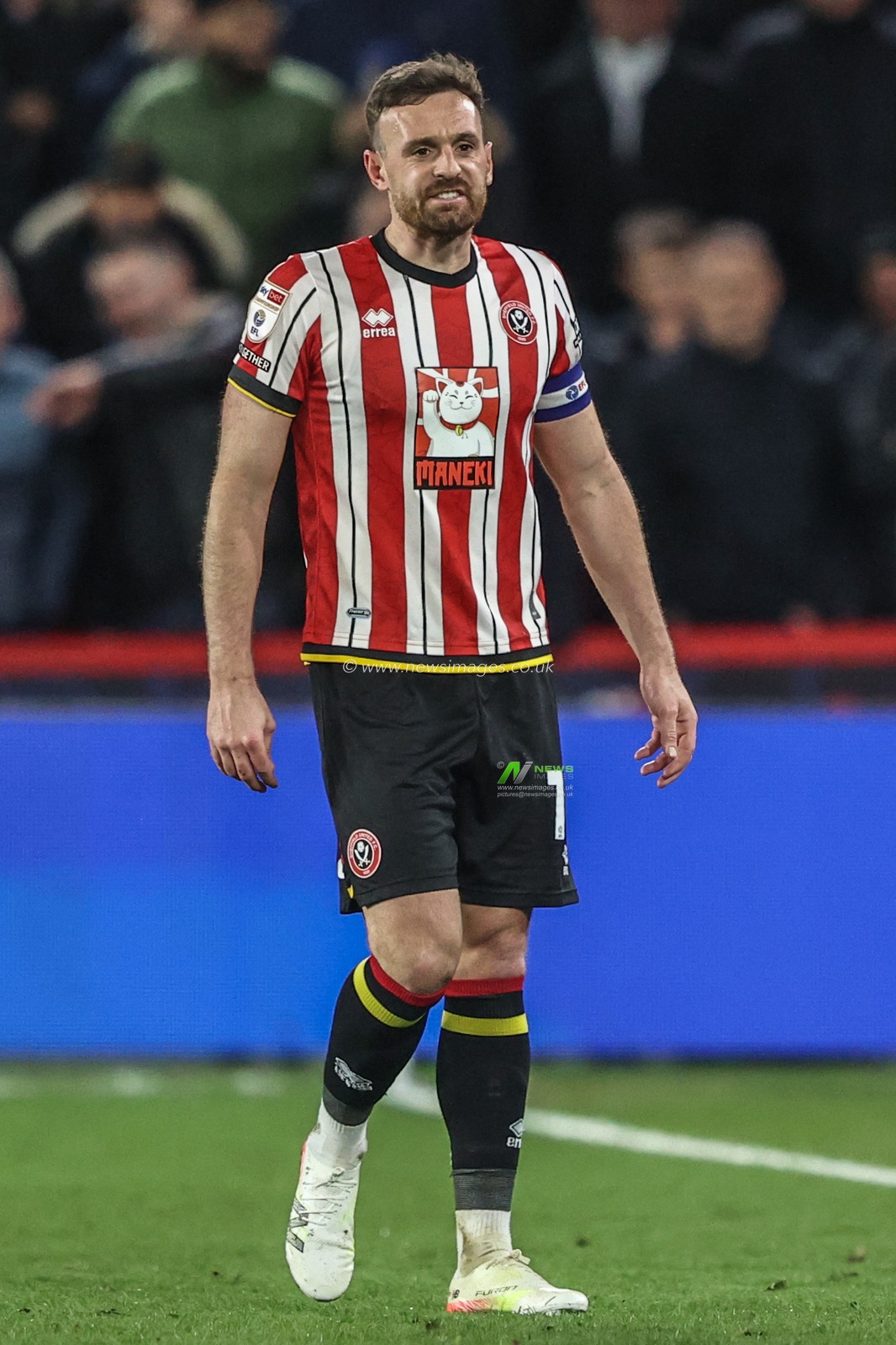 Jack Robinson of Sheffield United during the Sky Bet Championship match Sheffield United vs Coventry City at Bramall Lane, Sheffield, United Kingdom, 28th March 2025

(Photo by Alfie Cosgrove/News Images)