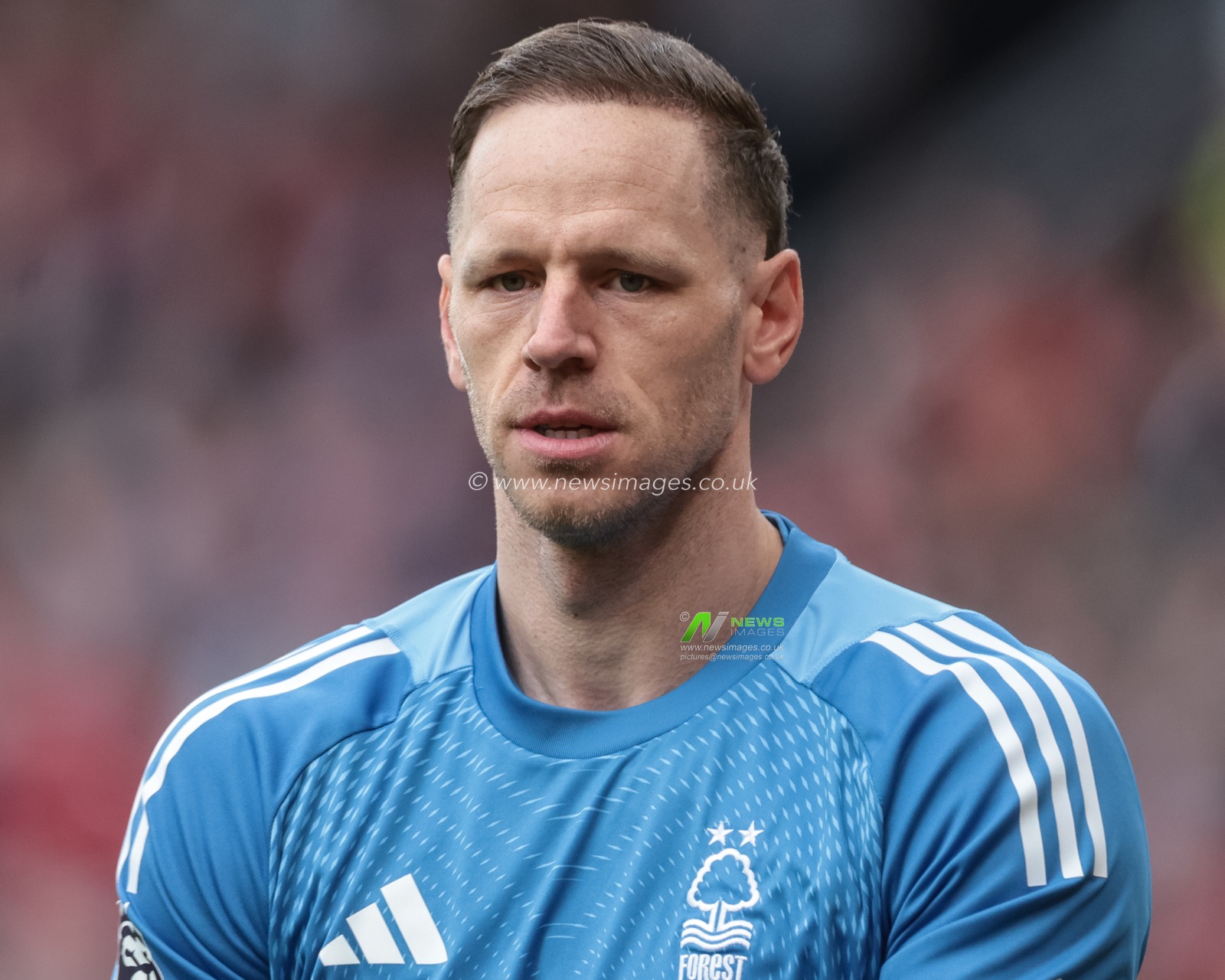 Nottingham Forest goalkeeper Matz Sels during the Premier League match Manchester United vs Nottingham Forest at Old Trafford, Manchester, United Kingdom on 17 May 2026

(Photo by Mark Cosgrove/News Images)