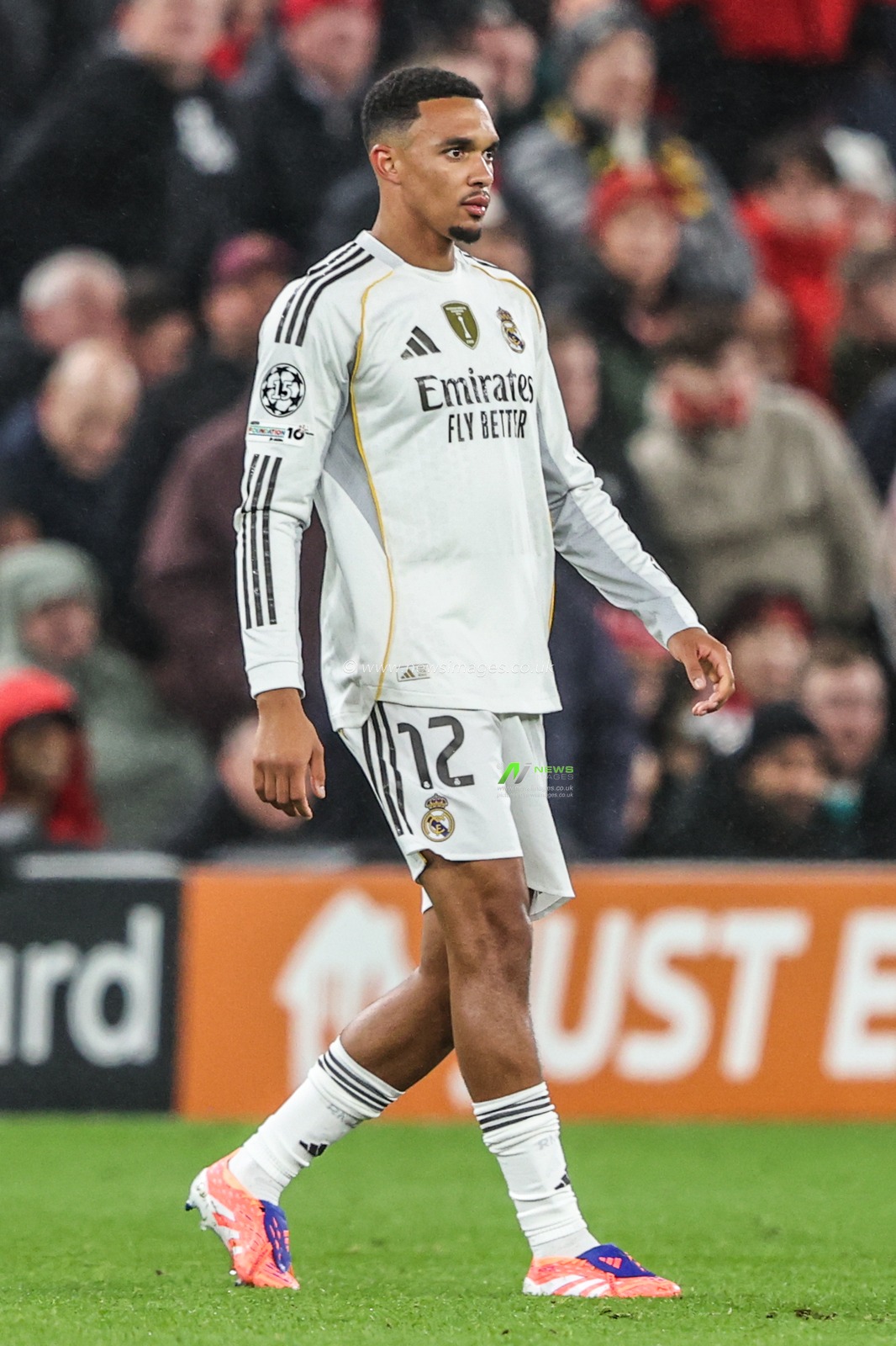 Trent Alexander-Arnold of Real Madrid during the UEFA Champions League Matchday 4 of 8 Liverpool vs Real Madrid at Anfield, Liverpool, United Kingdom, 4th November 2025

(Photo by Alfie Cosgrove/News Images)

*** GER AUT SUI OUT ***