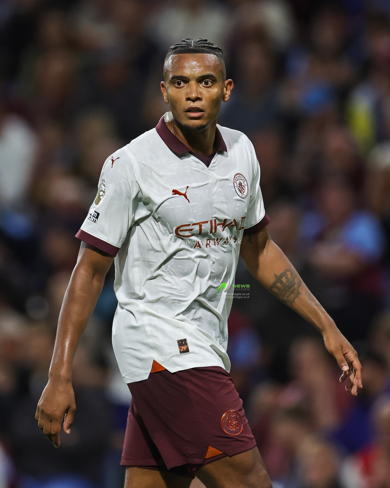 Manuel Akanji of Manchester City during the Premier League match Burnley vs Manchester City at Turf Moor, Burnley, United Kingdom, 11th August 2023

(Photo by Mark Cosgrove/News Images)