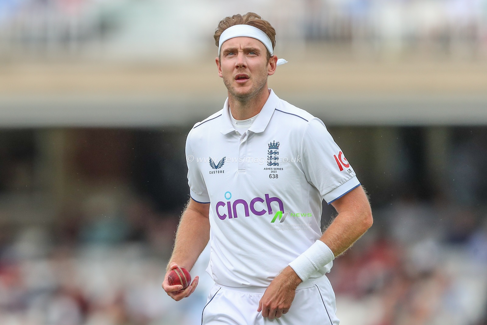 Stuart Broad of England prepares to bowl during the LV= Insurance Ashes Fifth Test Series Day Two England v Australia at The Kia Oval, London, United Kingdom, 28th July 2023

(Photo by Gareth Evans/News Images)