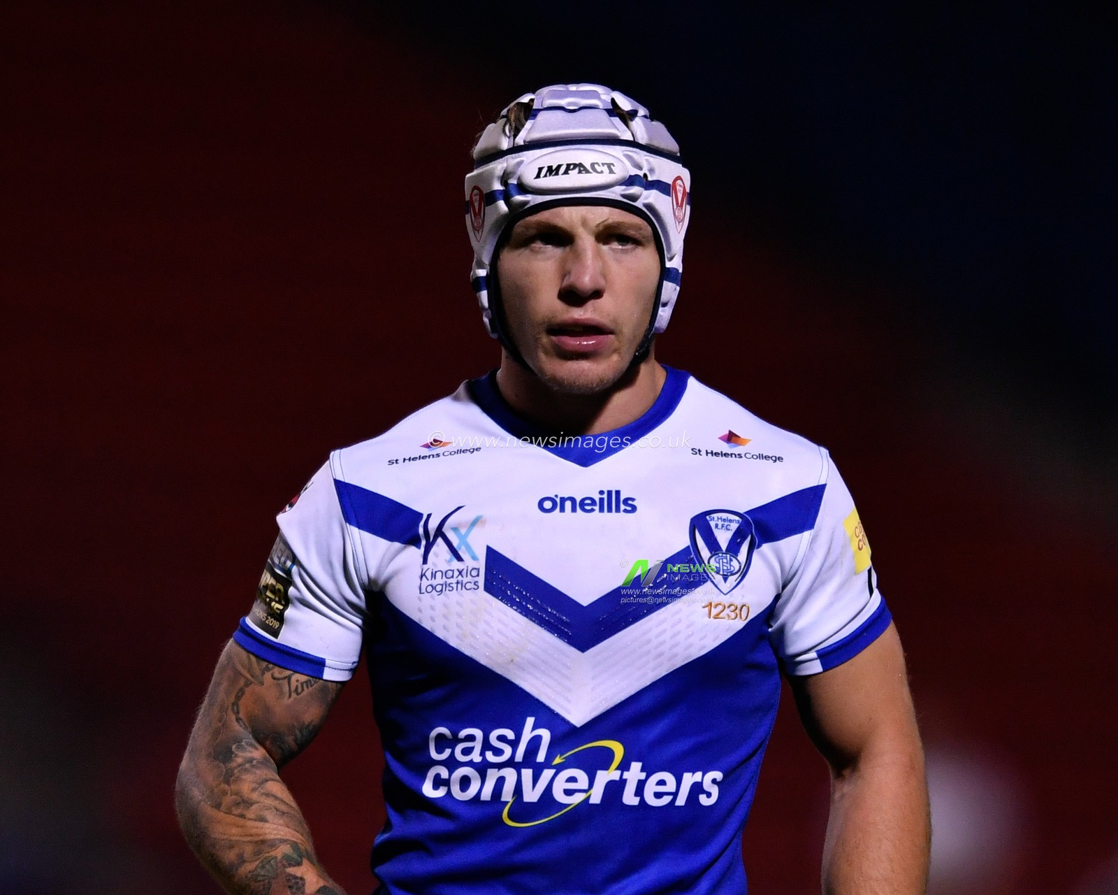 Theo Fages (7) of St Helens in action during the game