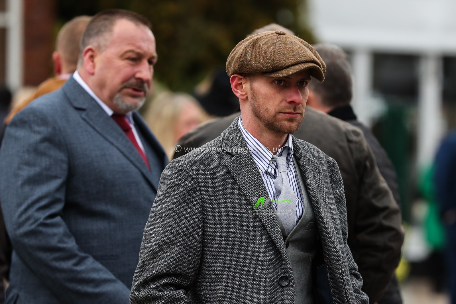 Racegoers arrive ahead of the Cheltenham Festival 2025 St Patrickâ€™s Thursday at Cheltenham Racecourse, Cheltenham, United Kingdom, 13th March 2025

(Photo by Gareth Evans/News Images)
