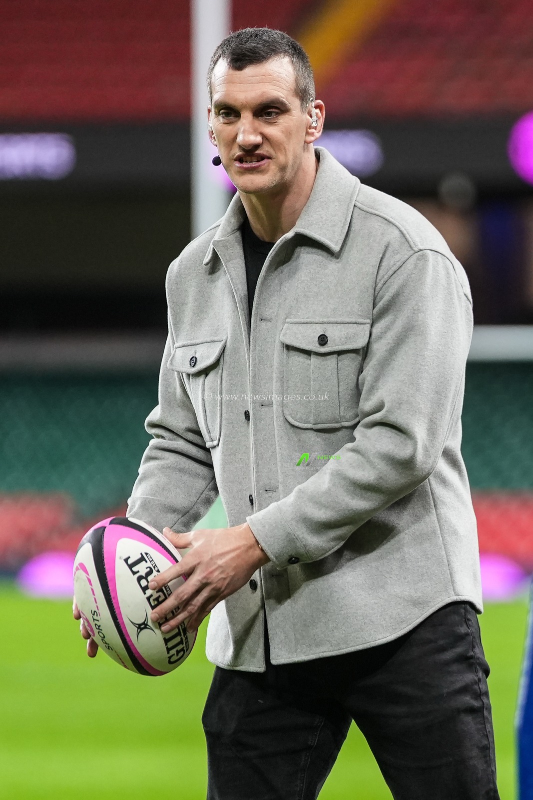 Sam Warburton on TV duties during the Quilter Nations Series 2025 match Wales vs South Africa at Principality Stadium, Cardiff, United Kingdom, 29th November 2025

(Photo by Andrew Lewis/News Images)

*** GER AUT SUI OUT ***