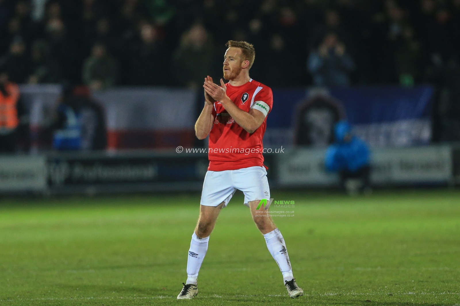 21st November 2018, Moor Lane, Salford, England; The Emirates FA Cup, Round 1, Salford City v Shrewsbury Town ; Adam Rooney of Salford City celebrates his goal to make it 1-2

Credit: Mark Cosgrove/News Images

English Football League images are subject to DataCo Licence