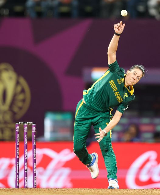 Marizanne Kapp of South Africa during the ICC Women's ODI Cricket World Cup Final 2025 session India Women vs South Africa Women at Dr. D.Y. Patil Sports Academy, Navi Mumbai, India, 2nd November 2025

(Photo by Shubhajit Roy Karmakar/News Images)