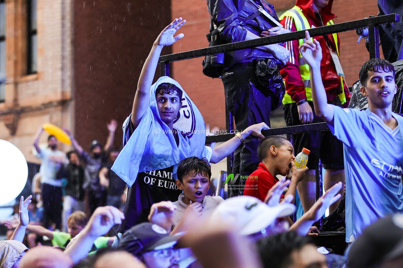 Fans during Manchester City's Treble victory parade at St Peterâ€™s Square, Manchester, United Kingdom, 12th June 2023

(Photo by Mark Cosgrove/News Images)