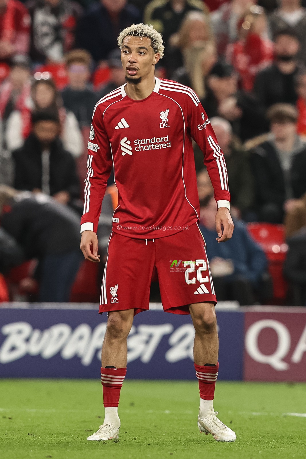 Hugo Ekitike of Liverpool during the UEFA Champions League last 16 second leg match Liverpool vs Galatasaray at Anfield, Liverpool, United Kingdom on 18 March 2026

(Photo by Alfie Cosgrove/News Images)