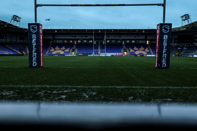 A general view of Halliwell Jones Stadium ahead of the Betfred Challenge Cup match Warrington Wolves vs Sheffield Eagles at The Halliwell Jones Stadium, Warrington, United Kingdom on 06 February 2026

(Photo by Alfie Cosgrove/News Images)