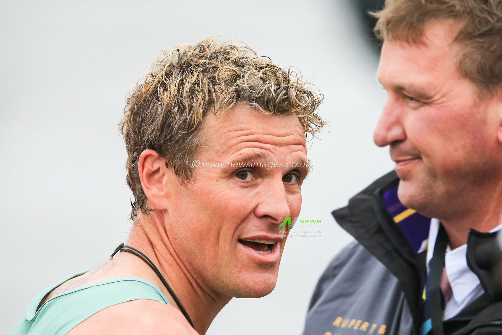 7th April 2019 , River Thames, London, England ; The Boat Race 2019, Menâ€™s race ; James Cracknell and Sir Matthew Pinsent are reunited at the Boat Race.


Credit Georgie Kerr/News Images