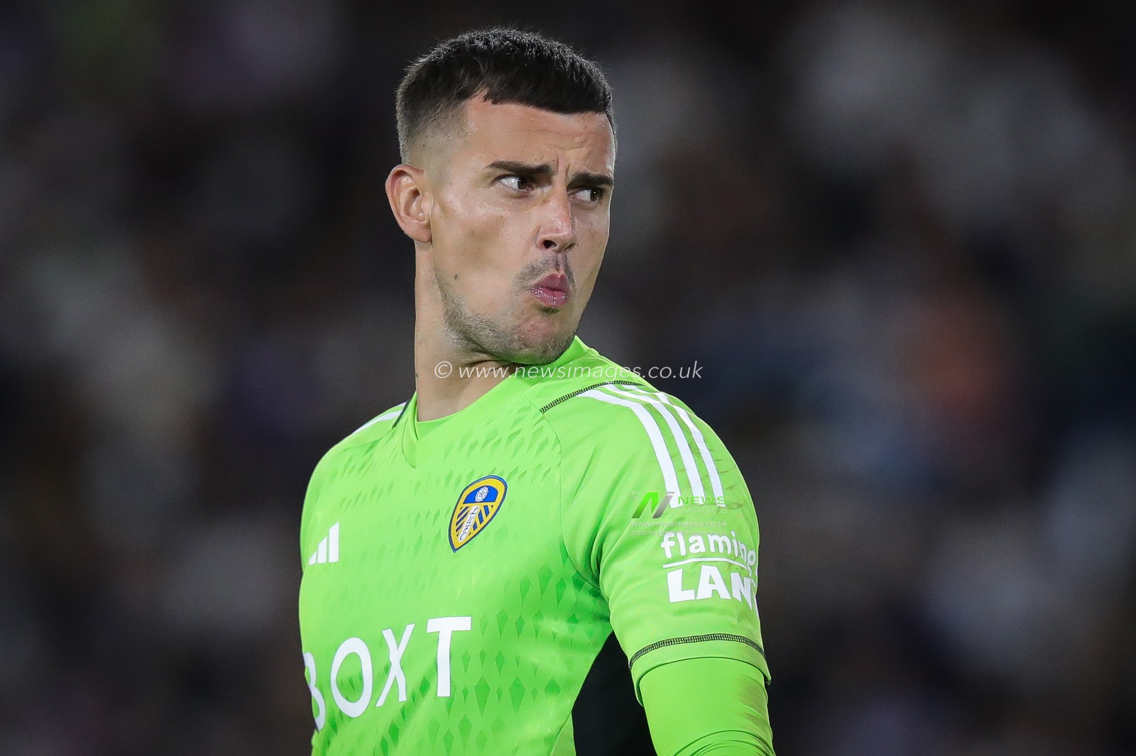 Karl Darlow #28 of Leeds United during the Carabao Cup match Leeds United vs Shrewsbury Town at Elland Road, Leeds, United Kingdom, 9th August 2023

(Photo by James Heaton/News Images)