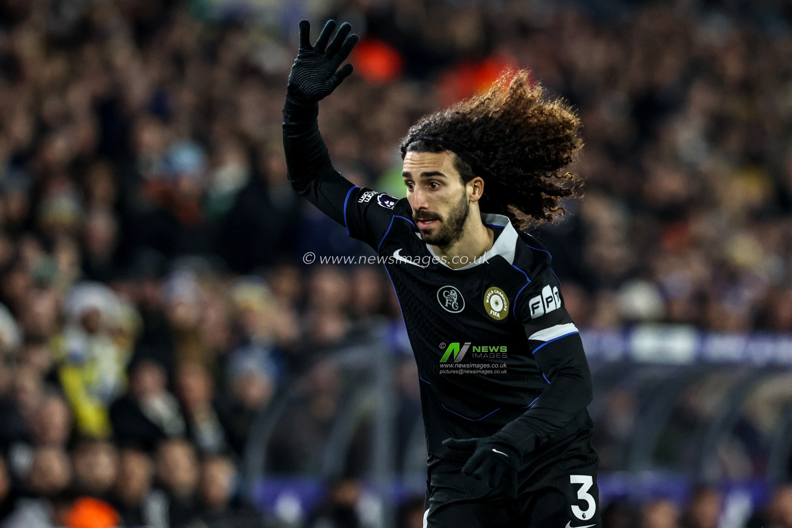 Marc Cucurella of Chelsea during the Premier League match Leeds United vs Chelsea at Elland Road, Leeds, United Kingdom, 3rd December 2025

(Photo by Alfie Cosgrove/News Images)

*** GER AUT SUI OUT ***