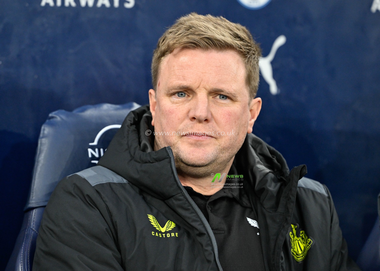 Eddie Howe manager of Newcastle United, during the Emirates FA Cup Quarter- Final match Manchester City vs Newcastle United at Etihad Stadium, Manchester, United Kingdom, 16th March 2024

(Photo by Cody Froggatt/News Images)