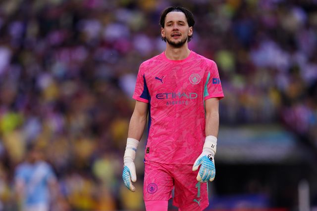 Manchester City goalkeeper James Trafford during the Emirates FA Cup Semi-Final match Manchester City vs Southampton at Wembley Stadium, London, United Kingdom on 25 April 2026

(Photo by Harvey Murphy/News Images)