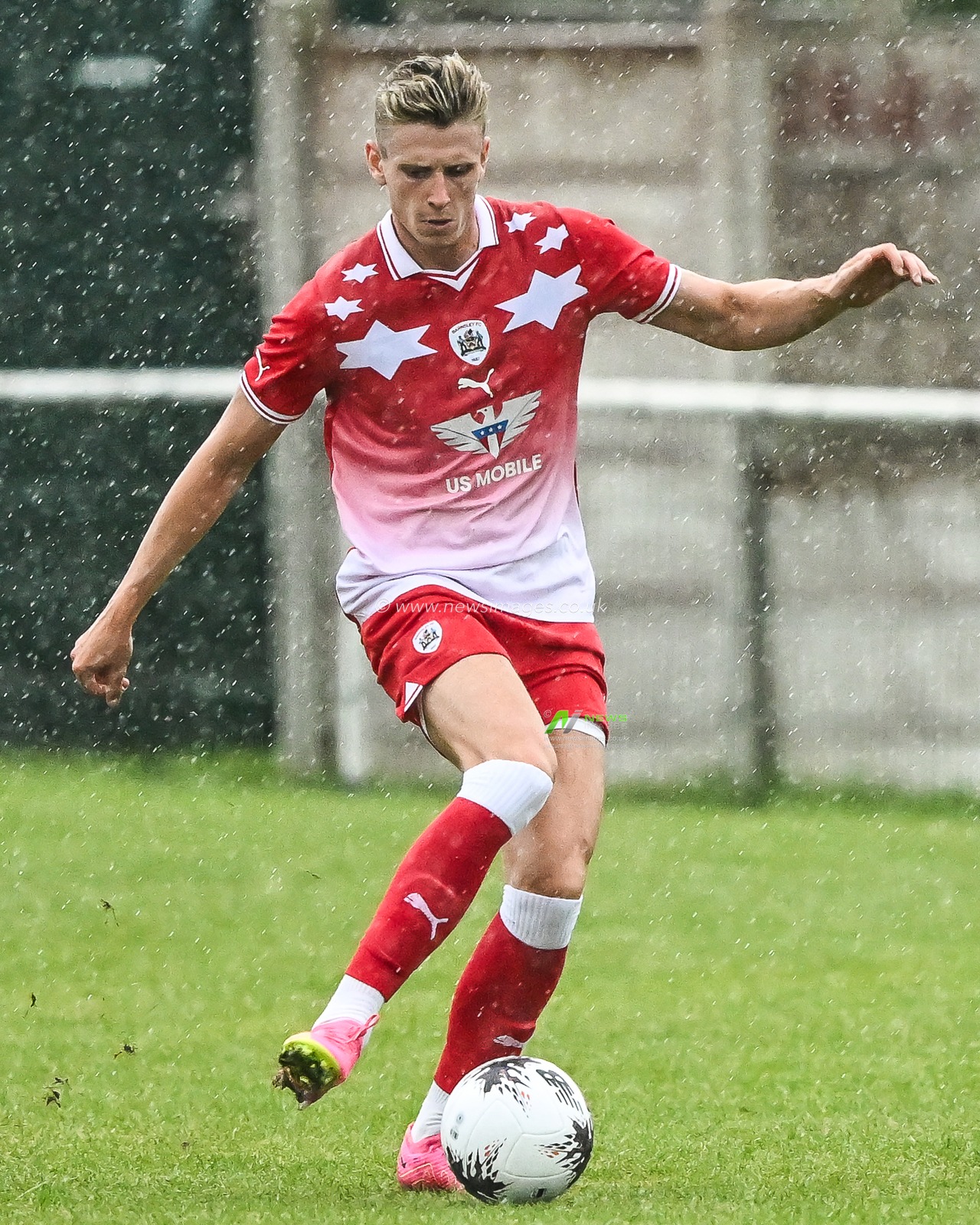 Pre-season friendly match AFC Fylde vs Barnsley at Mill Farm, Fylde, United Kingdom, 8th July 2023

(Photo by Craig Thomas/News Images)