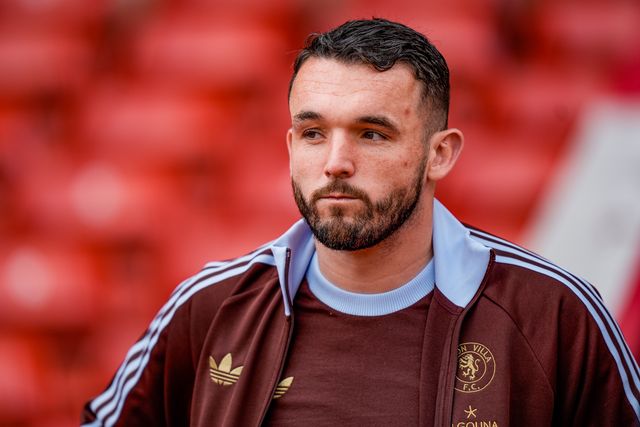 John McGinn of Aston Villa walks out to inspect the pitch during the Premier League match Nottingham Forest vs Aston Villa at City Ground, Nottingham, United Kingdom on 12 April 2026

(Photo by Maynard Manyowa/News Images)