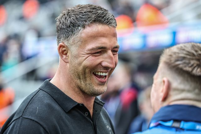 Sam Burgess Head Coach of Warrington Wolves during the Betfred Magic Weekend 2025 match Wigan Warriors vs Warrington Wolves at St. James's Park, Newcastle, United Kingdom, 4th May 2025

(Photo by Mark Cosgrove/News Images)
