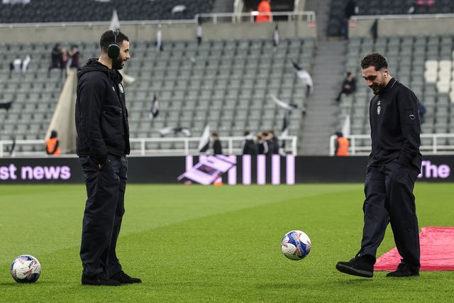 Rayan Cherki of Manchester City and Rayan Ait-Nouri of Manchester City on the pitch as they arrive during the Emirates FA Cup 5th Round  match Newcastle Untied vs Manchester City at St. James's Park, Newcastle, United Kingdom on 07 March 2026

(Photo by Mark Cosgrove/News Images)