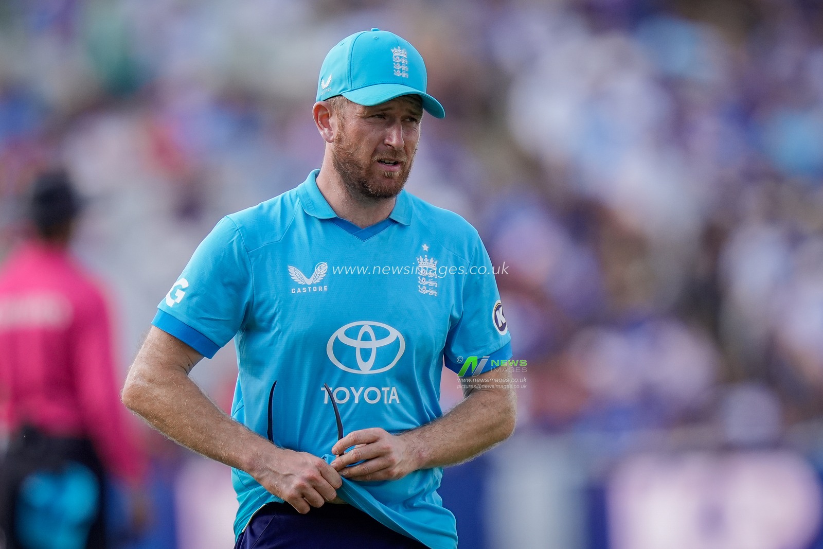 Liam Dawson of England during the 1st Metro Bank ODI match England vs India at Edgbaston, Birmingham, United Kingdom on 14 July 2026

(Photo by Maynard Manyowa/News Images)