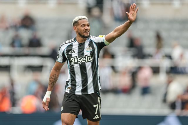 Joelinton of Newcastle United waves to the fans during the Premier League match Newcastle Untied vs Brighton & Hove Albion at St. James's Park, Newcastle, United Kingdom on 02 May 2026

(Photo by Mark Cosgrove/News Images)