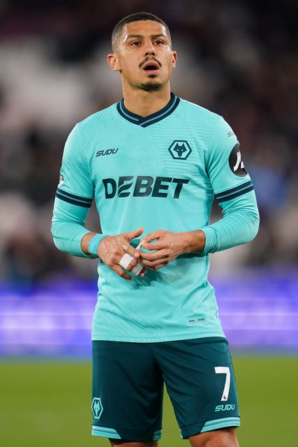 Andre of Wolverhampton Wanderers at full time during the Premier League match West Ham United vs Wolverhampton Wanderers at London Stadium, London, United Kingdom on 10 April 2026

(Photo by Harvey Murphy/News Images)