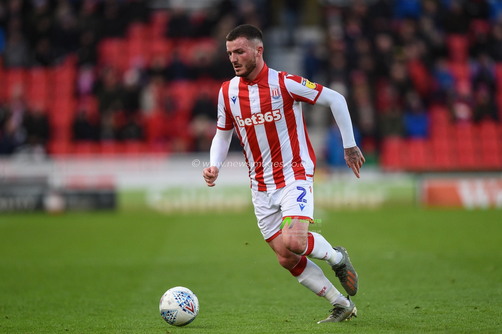 14th December 2019, Bet365 Stadium, Stoke-on-Trent, England; Sky Bet Championship, Stoke City v Reading : Tom Edwards (2) of Stoke City in action during the game

Credit: Richard Long/News Images