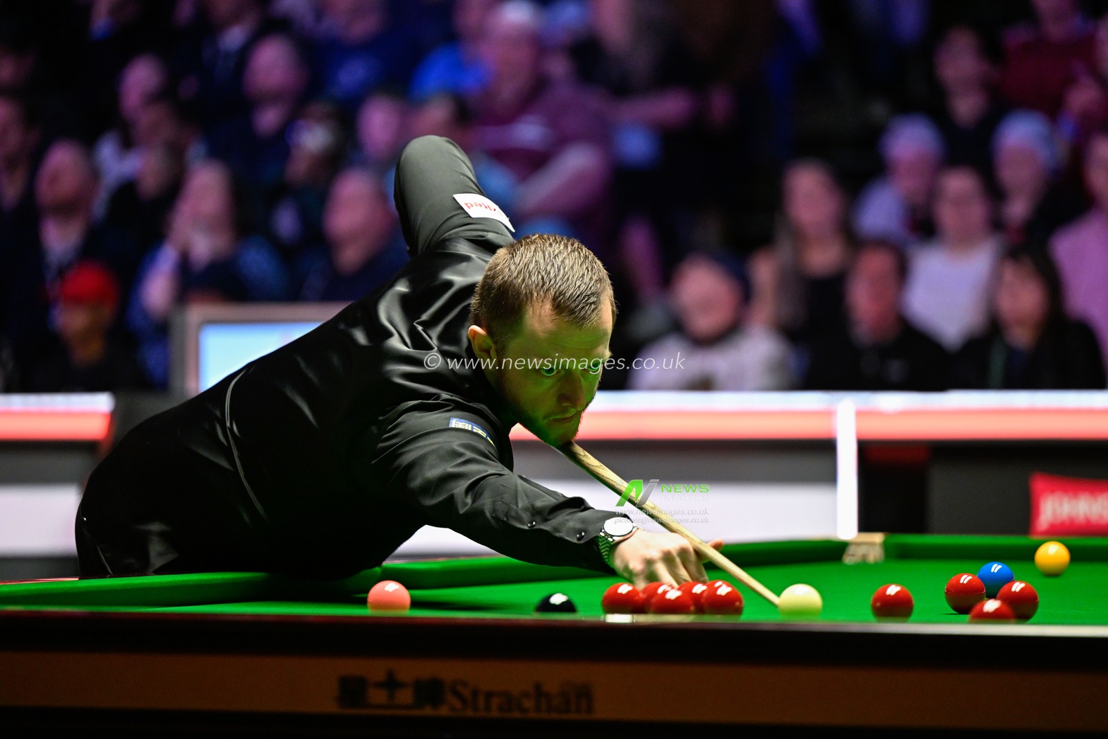 Mark Allen takes a shot, during the Johnstoneâ€™s Paint Tour Championship at Manchester Central, Manchester, United Kingdom, 1st April 2024

(Photo by Cody Froggatt/News Images)