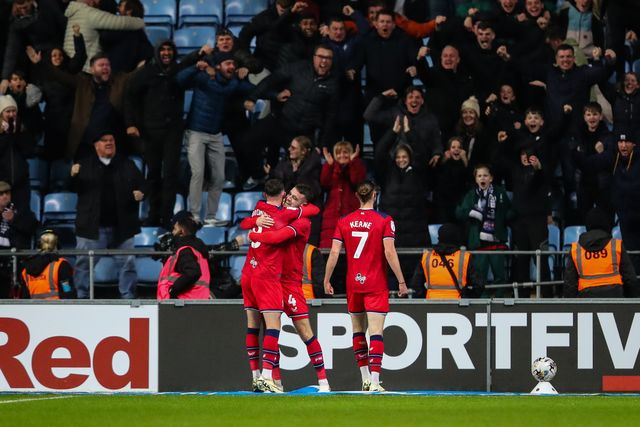 Will Keane of Preston North End celebrates his goal to make it 0-2 during the Sky Bet Championship match Coventry City vs Preston North End at Coventry Building Society Arena, Coventry, United Kingdom, 23rd February 2024

(Photo by Gareth Evans/News Images)
