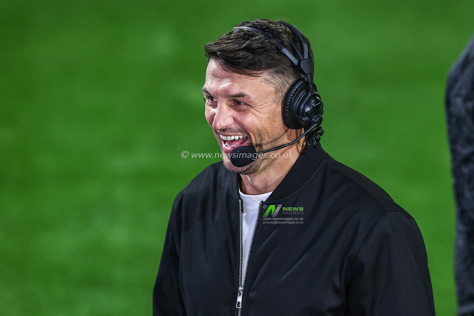 Jon Wilkin, Sky Sports Rugby League presenter during the Betfred Super League play-off Eliminator 1 match Leigh Leopards vs Wakefield Trinity at Progress With Unity Stadium, Leigh, United Kingdom, 26th September 2025

(Photo by Alfie Cosgrove/News Images)