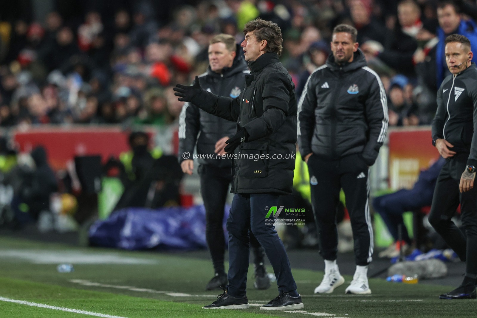 Thomas Frank Manager of Brentford reacts during the Premier League match Brentford vs Newcastle United at The Gtech Community Stadium, London, United Kingdom, 7th December 2024

(Photo by Alfie Cosgrove/News Images)