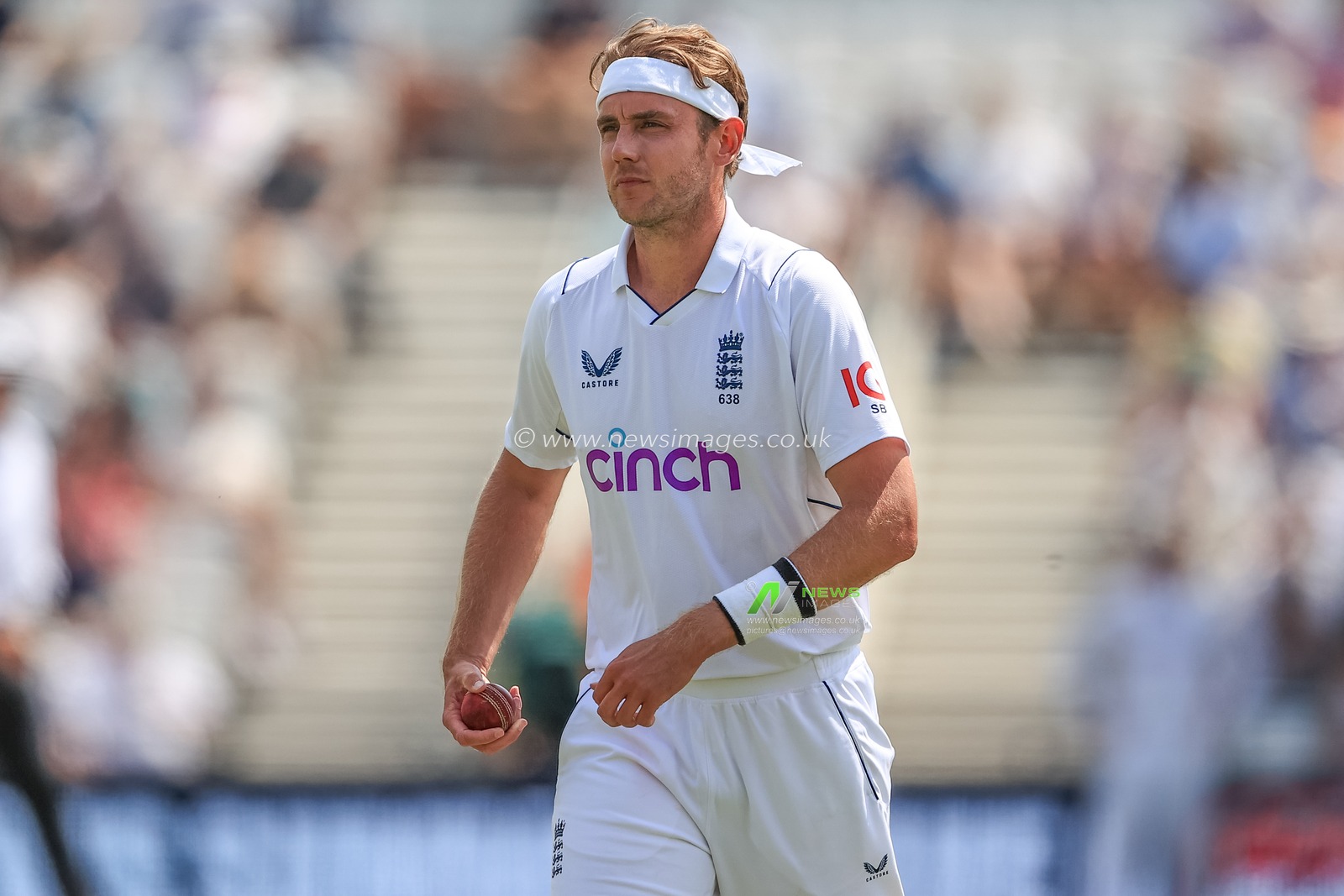 Stuart Broad of England during the game